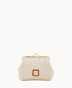 Ostrich Large Frame Purse Grey 36 Ostrich Large Frame Purse Grey -Dooney & Bourke W1407G OTPEPATN