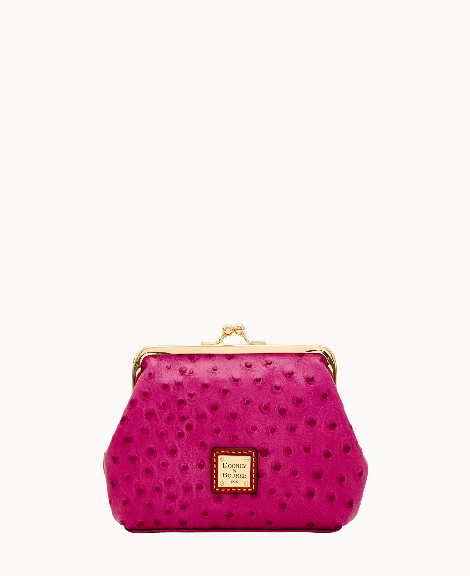 Ostrich Large Frame Purse Grey 18 Ostrich Large Frame Purse Grey - Image 18