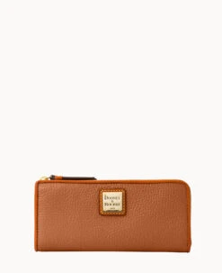 Pebble Grain Zip Clutch Midnight Blue -Dooney & Bourke W3155G AWCAPATN