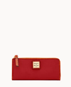 Pebble Grain Zip Clutch Midnight Blue -Dooney & Bourke W3155G AWWNPATN