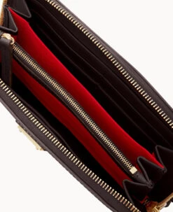 Saffiano Large Zip Around Smoke Grey -Dooney & Bourke W4032G SISMSISM ALT2